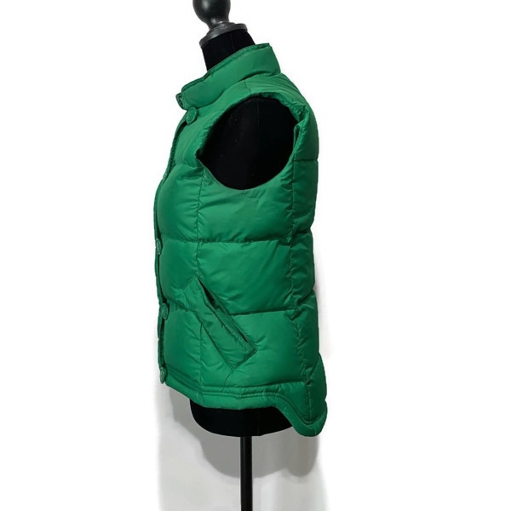 J Crew Womens Puffer Vest Coat, Size XS, Green - Picture 4 of 4